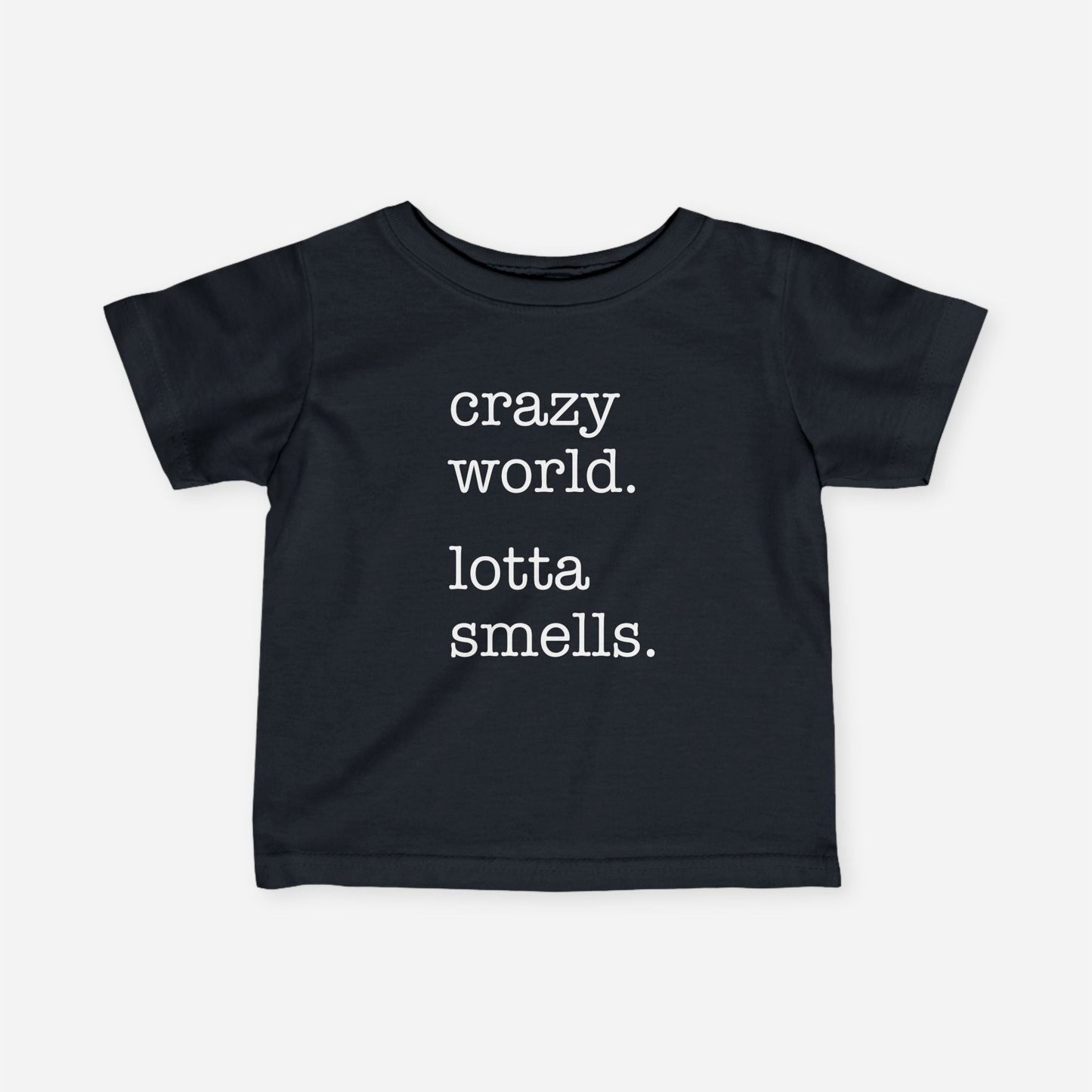 Crazy World Lotta Smells Tee - Black / 6M - Kids clothes