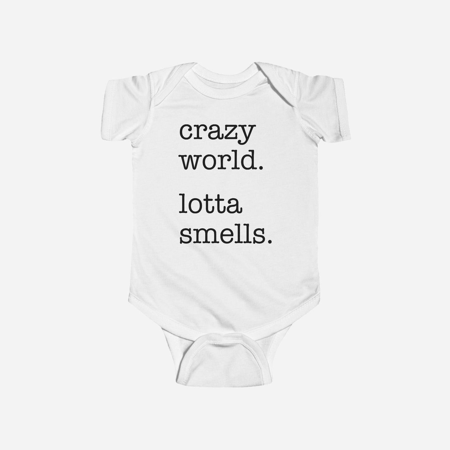 Crazy World. Lotta Smells. Onesie - White / NB (0-3M) - Kids clothes